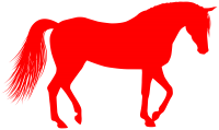 Red horse 2026 year PNG