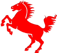 Red horse 2026 year PNG