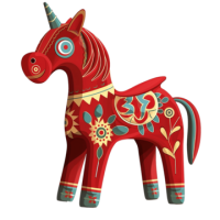 Red horse 2026 year PNG