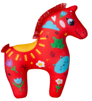 Red horse 2026 year PNG