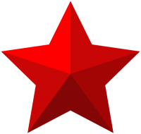 Estrella roja PNG