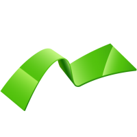 green ribbon PNG image