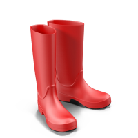 red rubber boots PNG