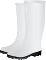 white rubber boots PNG