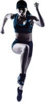 Running woman PNG image
