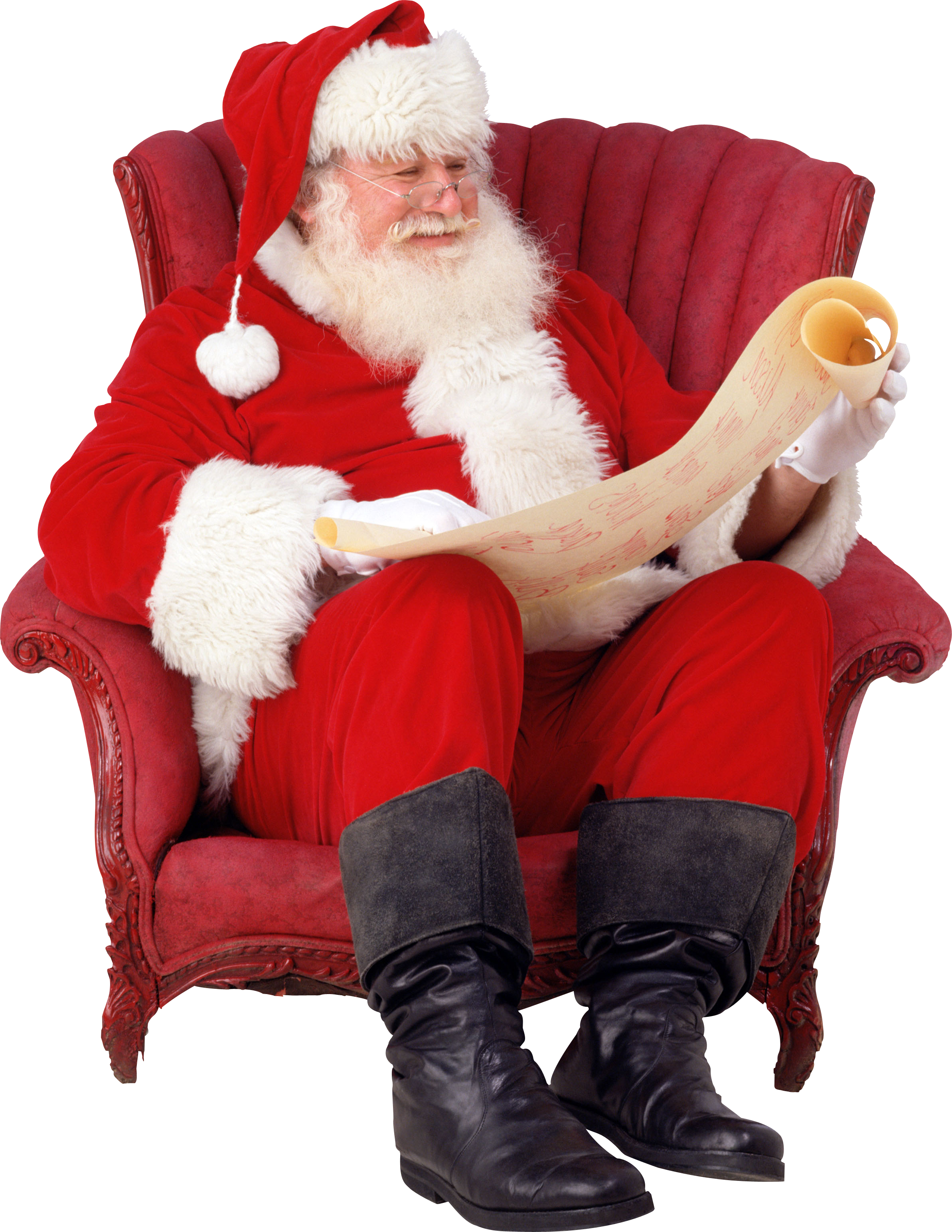 Дед милашка. Дед Мороз. Кресло Санты. Дед Мороз сидит.