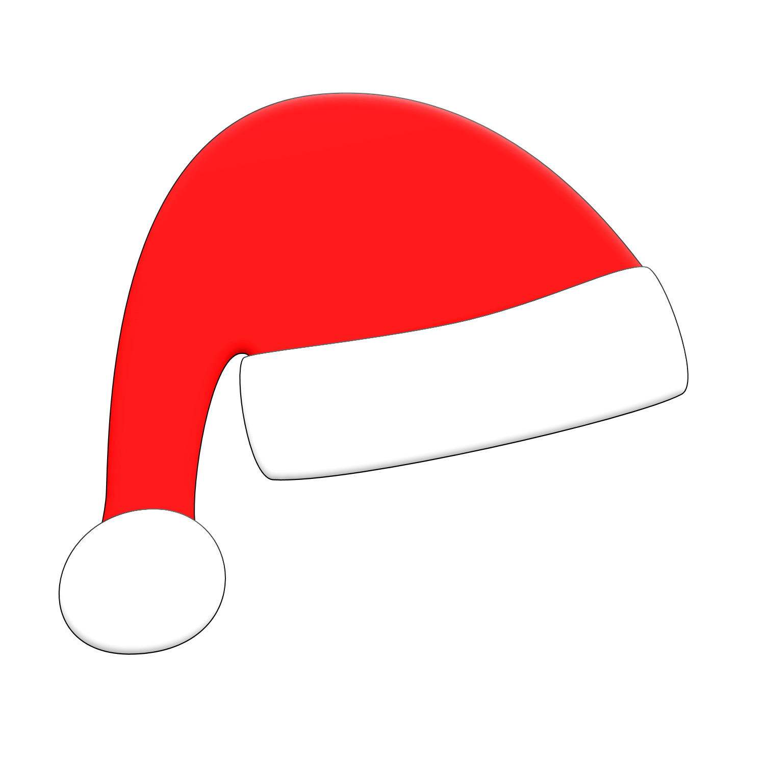 Sombrero de santa claus PNG