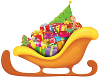 Santa sleigh PNG