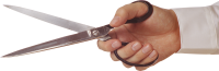 Ножницы в руке PNG фото