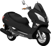 Black scooter PNG image