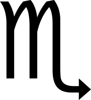 Escorpio símbolo zodiacal PNG