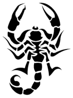 Scorpion tattoo silhouette PNG