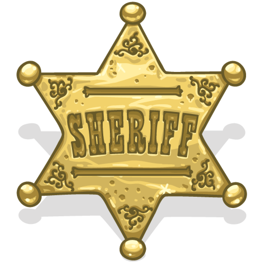 Sheriff badge PNG transparent image download, size 1024x1024px