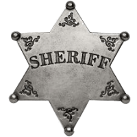 Шериф значок PNG
