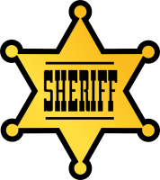Insignia de sheriff PNG