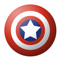 round captain America shield PNG image