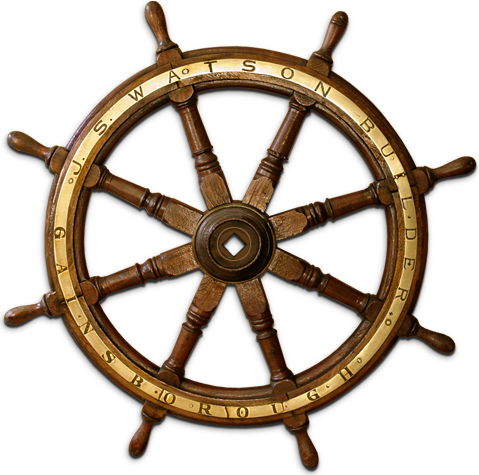 Ship's wheel, rudder PNG