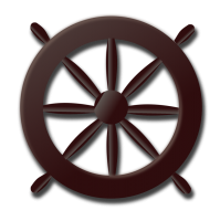 Ship's wheel, rudder PNG
