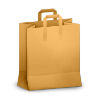 Paper shopping bag PNG image