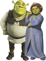 Shrek and Fiona PNG