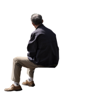 Сидящий человек PNG фото