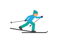 Лыжник PNG