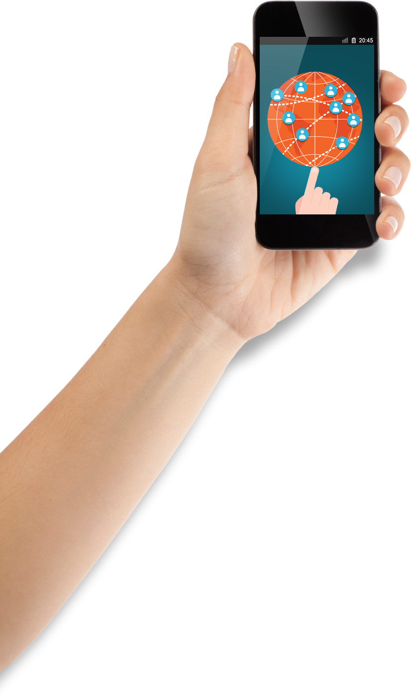 Smartphone In Hand Png Image