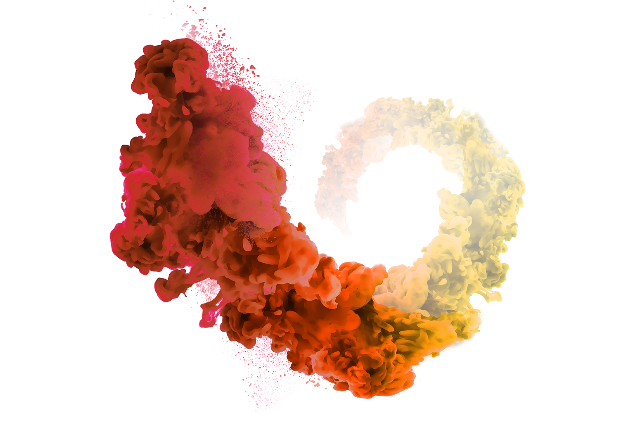 colored smoke transparent background