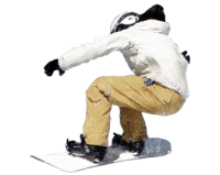 Snowboard sportsman PNG image