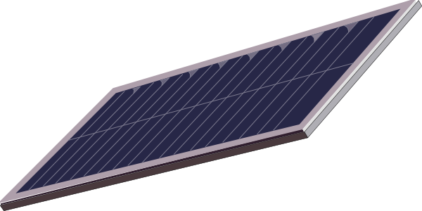 Solar panel PNG transparent image download, size: 600x300px