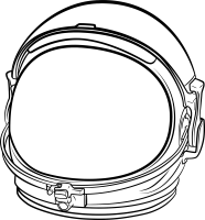 Space suit PNG helmet