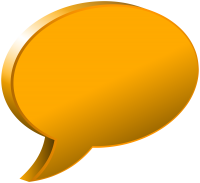 Speech balloon PNG yellow picture