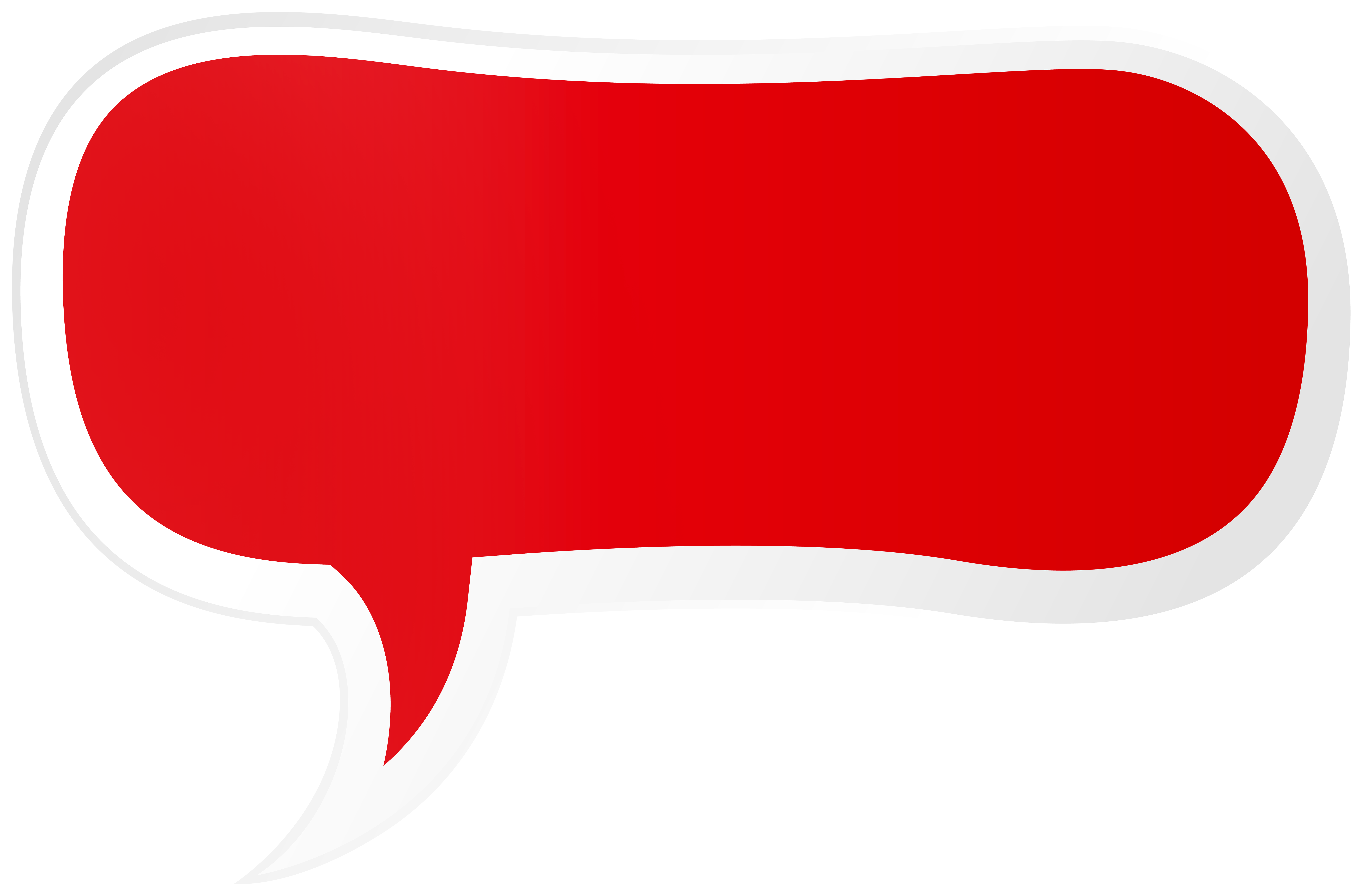 Speech balloon PNG red image