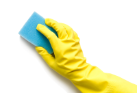 washing sponge in hand PNG