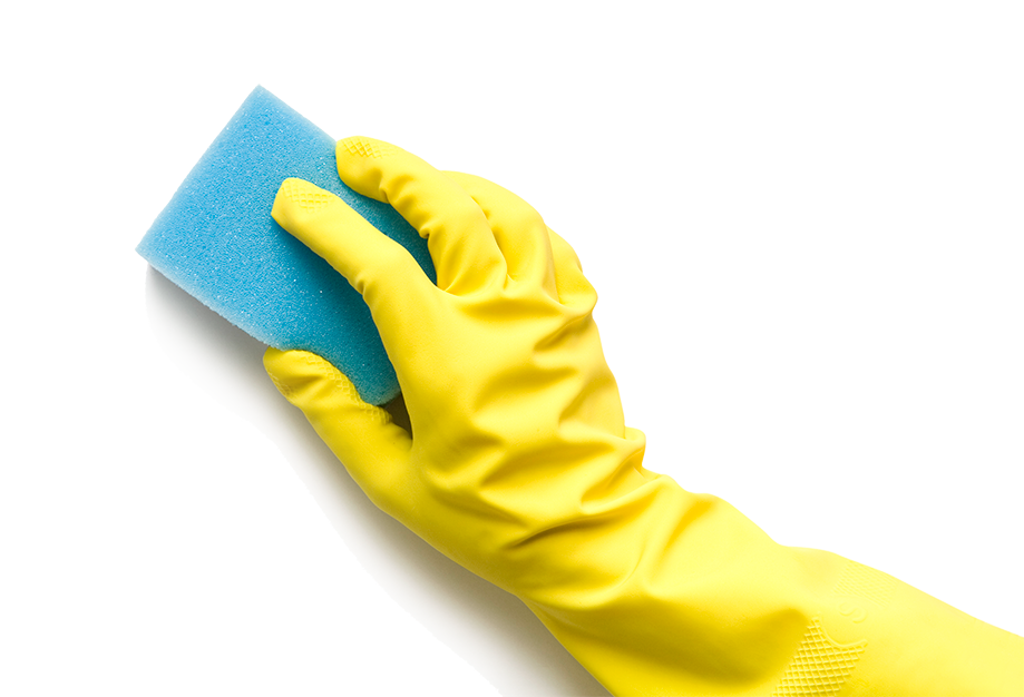 washing sponge in hand PNG