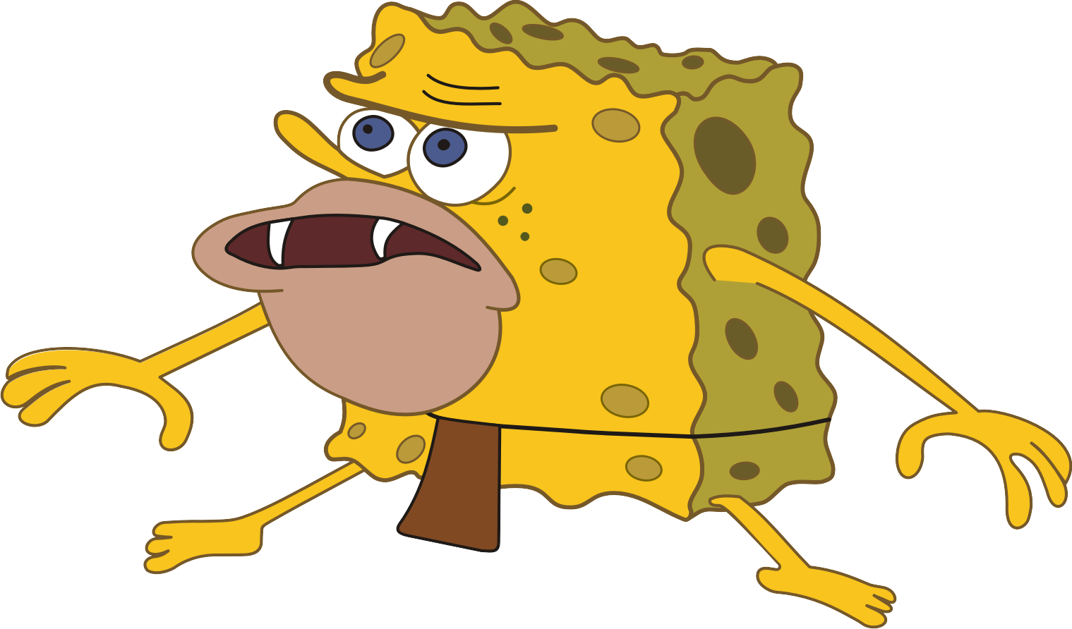 Spongebob caveman gif