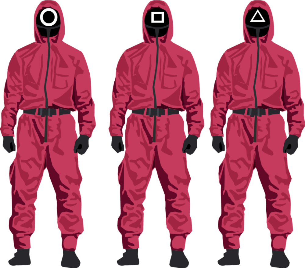 Squid Game Guards PNG Transparent Image Download Size 1000x878px