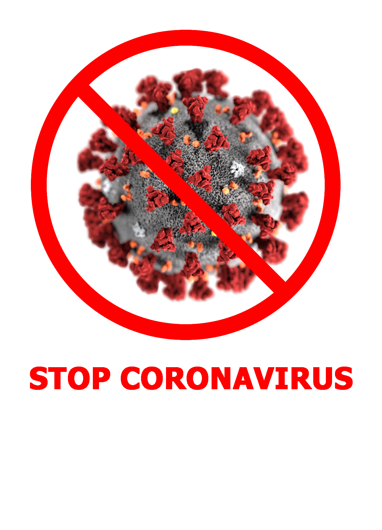 Stop coronavirus! PNG