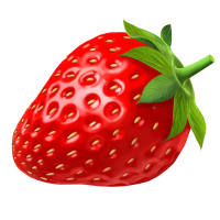 Big red strawberry PNG
