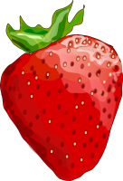 Strawberry rendered PNG