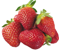 Ripe strawberries PNG image
