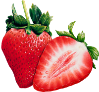 Cutted strawberry PNG