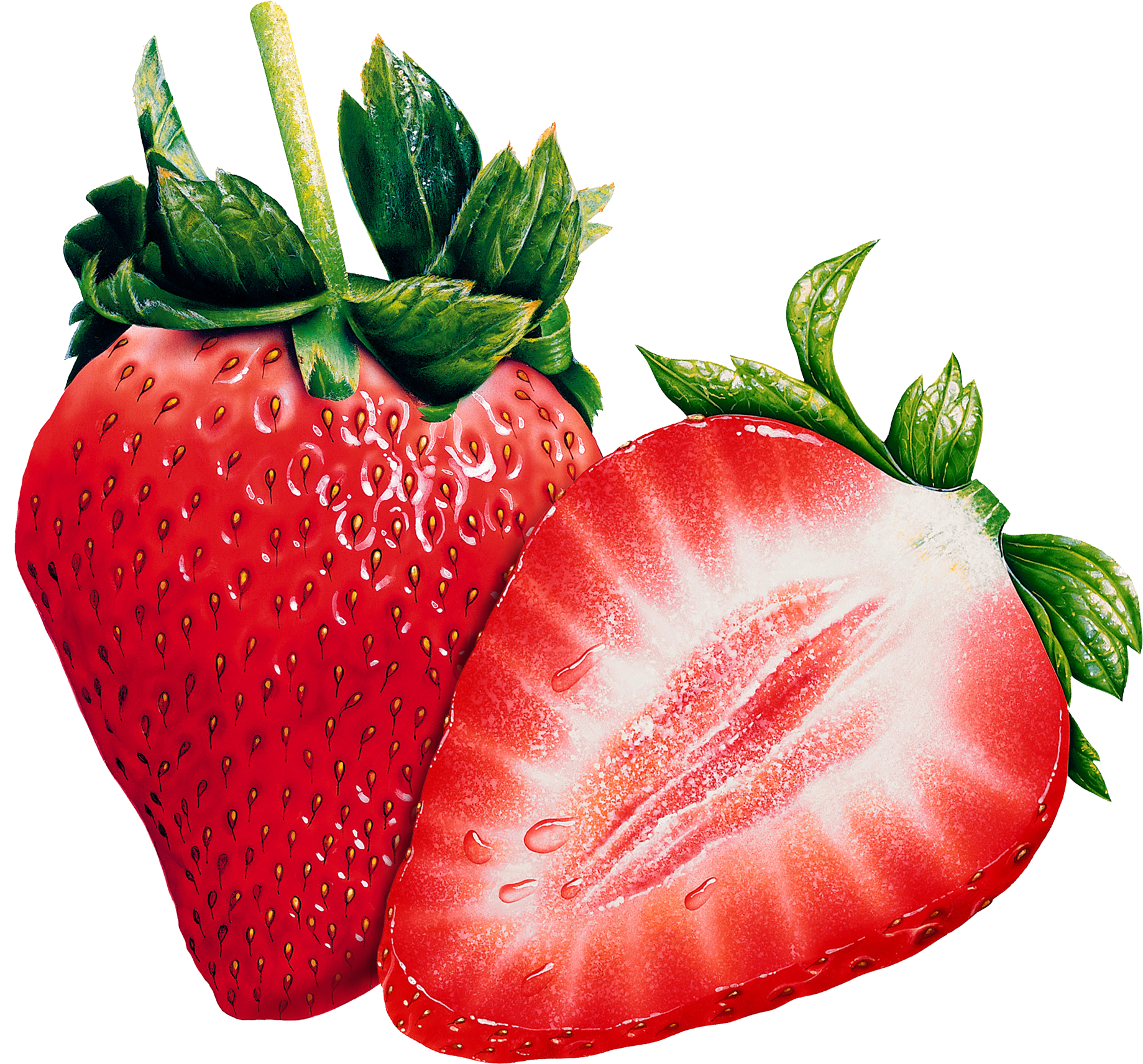 Cutted strawberry PNG