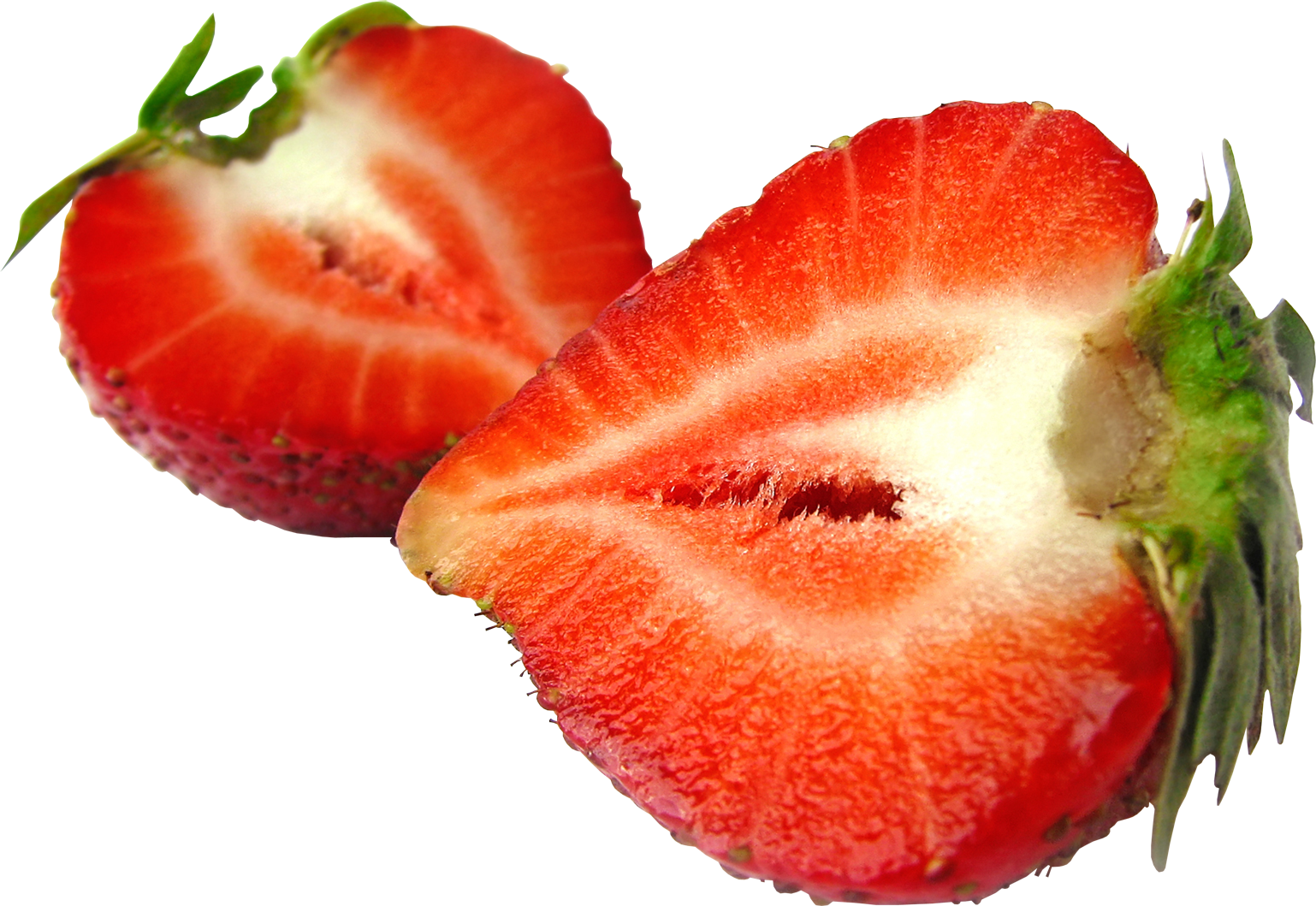 Cut strawberry PNG 