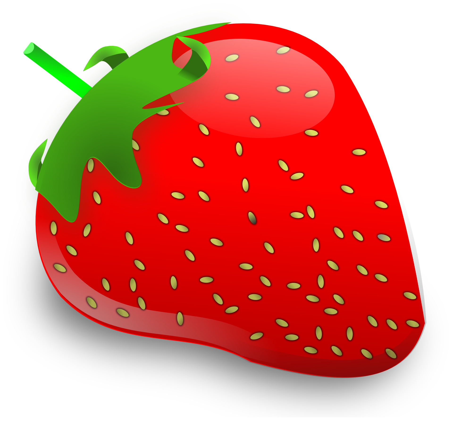 big red strawberry PNG