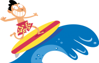 Серфинг PNG