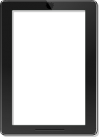 Transparent tablet PNG image