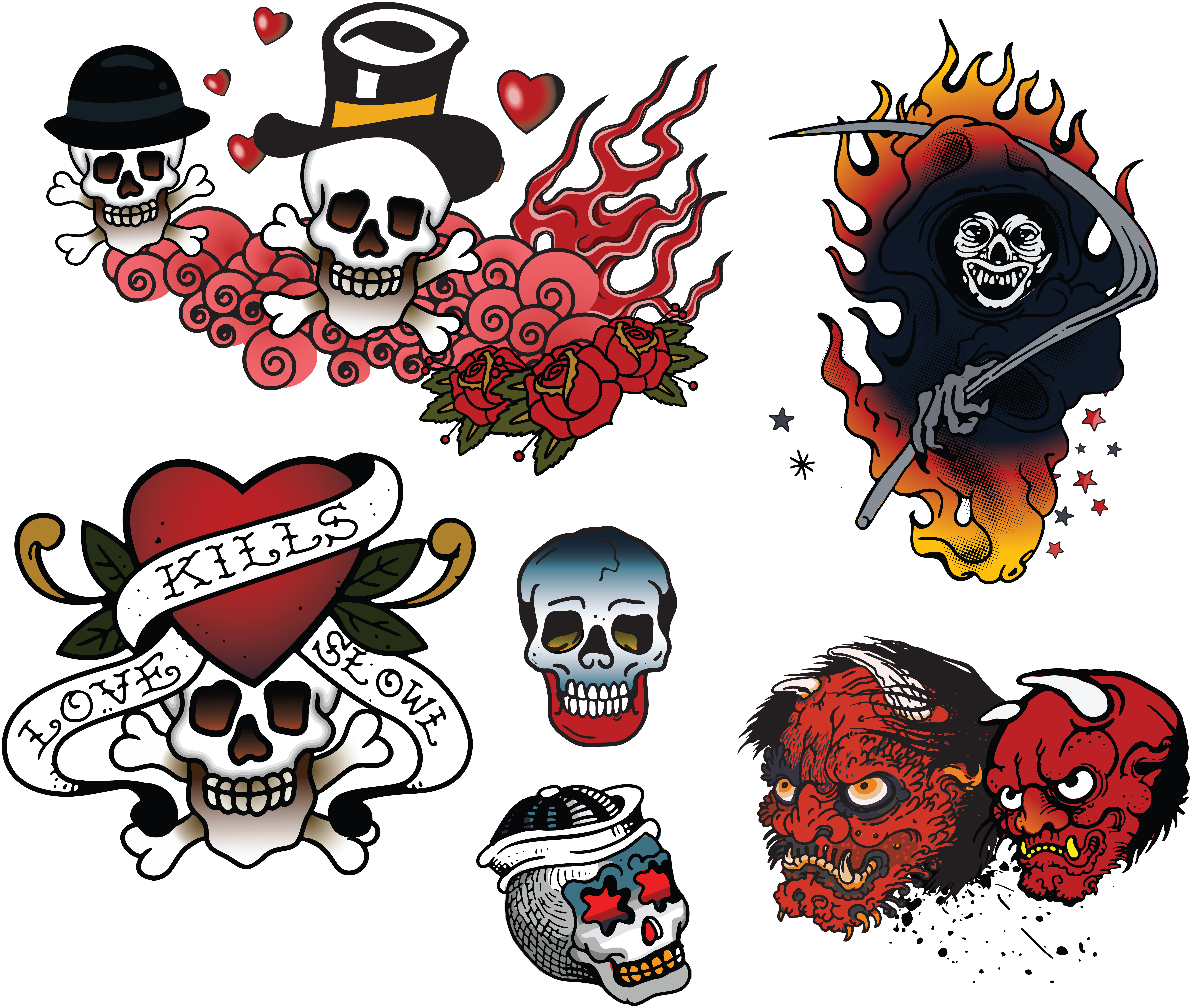 Skull Tattoo png download - 1000*874 - Free Transparent Tattoo png  Download. - CleanPNG / KissPNG