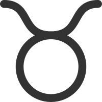 Tauro símbolo zodiacal PNG