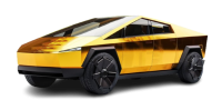 Tesla Cybertruck PNG gold